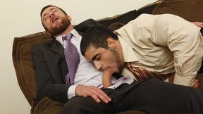 Office anal with beefcakes Trevor Knight and Angelo Antonio