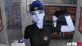 widowmaker pizza shift gone wild with big dick - 3d overwatch porn