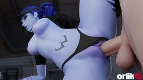 widowmaker pizza shift gone wild with big dick - 3d overwatch porn