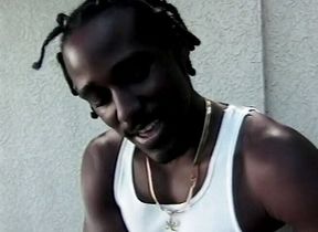 Brunette ebony with small tits and roung booty getting ass hole pounded outdoors