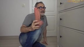 Mr BigHOLE Big Ass Turkish Gay  Gaped By 10 Dual Layered Dildo