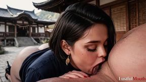 the personal tour guide showed the beautiful places of the city and i wanted to see its charms, so for an additional fee she sucked my cock [ai]
