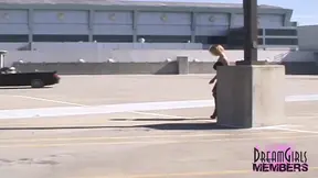 Mindy flaunts huge tits and nipples in Tampa