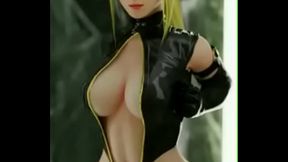 Samus aran latex suit breast squeeze