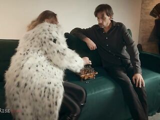 Furry Coat Female-dom Owns Loser’s Biggest Ramrod After Chess – Greedy Tugjob, Amazon Ride & Cum Swallowing