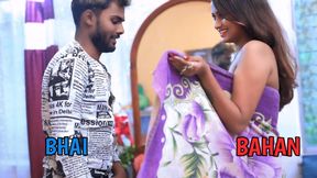 Sauteli bahan ne towel hata ke boobs dikha diya bhai ko