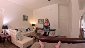 stepmom lost the bet and gives ass