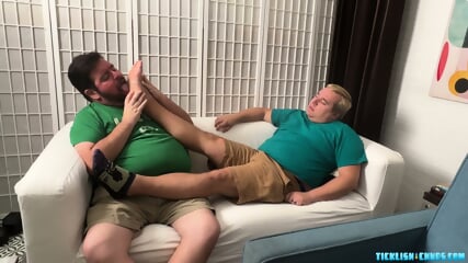Chubby Nemo Helps His Master Matt Relax With Foot Worship