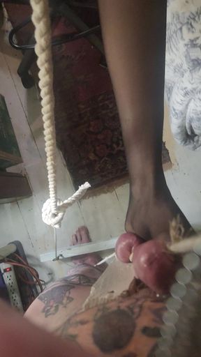 Goode Girl Unholy Crucifix Ballbusting Pt2