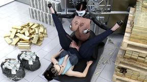 Horny Thief Anal Fuck Bank Manager After Robbing the Vault - Sassycomics