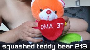squashed teddy bear 213