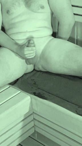 Loads of cum in the Sauna   Clip 1