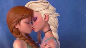 Frozen - Ana amd Elsa lesbian AI Generation