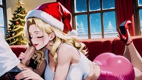 Blond Xmas Baddie Loves Big Dick Presents