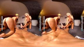 Ultra hot VR blowjob lovers Karol Lilien & Nikky Dream swallow dick in POV