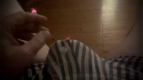 boy found his stepdad s self video of his soft cock premature cumming handsfree