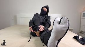 Ninja Changing Tabi Socks - Balaclava & Sock Fetish JOI