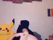 AshKitty twerk with tail butt plug