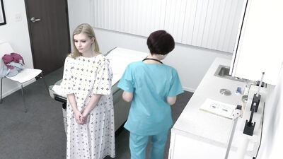 Doctor and nurse turned OBGYN exam into a lustful FFM threesome