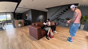 bts - danner mendez and katty blake in real and passionate sex