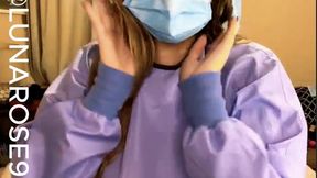 THROWBACK 2HR LIVESTREAM NOV 10, 2023 (NEVER SOLD BEFORE) Try on multiple medical PPE, tease and striped out of my lingerie, played with my oxygen mask, Nurse exam, naughty nurse in leg restraints AND surgeon hehe, Cosplay lord Revan and so much more