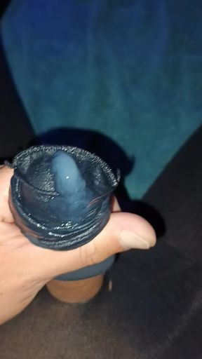 Pre Cumming inside high spandex tights until orgasm