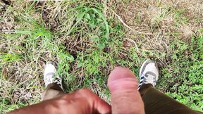 Nature sun horny and pissing
