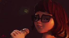 The Ghost Of a Brothel - Velma gets face fuck deepthroat blowjob