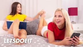 ”Bored BFFs Turn into Steamy Lesbian Lovers - Lola Myluv & Caprice”