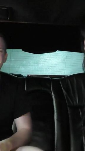 Captivating moment from &quot;3 NORMAL GUYS FUCK GERMAN MILF PORNSTAR JACKY LAWLESS IN CAR&quot;