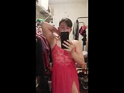 miigwan sissy in red lingerie submission