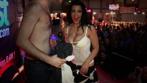 Big titted slut loves to fuck outdoors