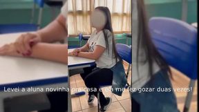 aluna transando com professor em troca de notas, aluna deu para o professor para ser aprovada