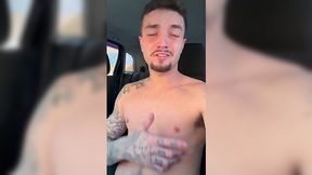 Fucking Horny After Gym, Jerking Off in Parking Lot