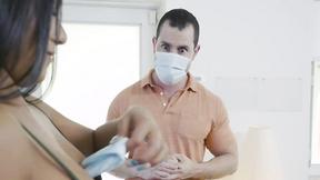 ”Big Breasted Latin Rose Monroe seduces her client”