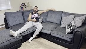 Uncut Cock and Feet Worship