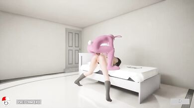 The monster's giant dick wrecks her while no one's home 3D