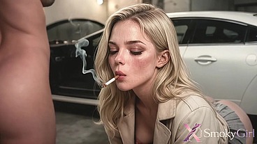 A german smoking model gets fucked in my german car while her manager is waiting for her snapshots... [AI]