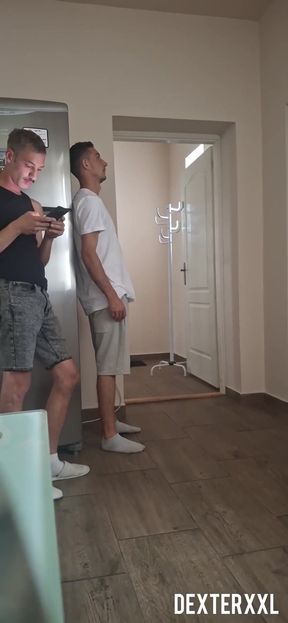 2 Dick Seduced Gay Anal Stepdaddy Fucked off