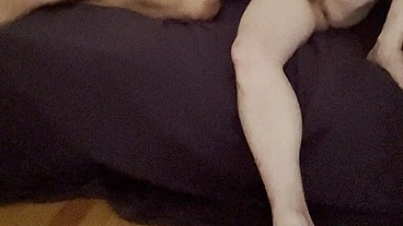 Amateur twink and his pale skin flatmate caught on cam watching porn and jerking-off together... (+ testing mutual masturbation)