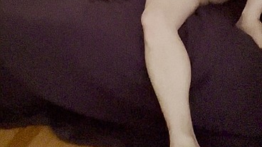 Amateur twink and his pale skin flatmate caught on cam watching porn and jerking-off together... (+ testing mutual masturbation)