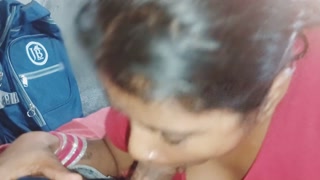 Hot bhabhi neha Sucking Devar Cock and give Big Cumhot in mouth