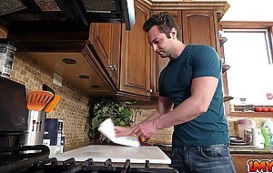 Lucky stepson gets a special reward for his hot stepmommy