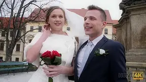 HUNT4K. Attractive Czech bride spends first night with rich stranger