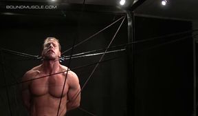 boundmusclejocks bottom gay endures dire callahans vicious electro and cum deni