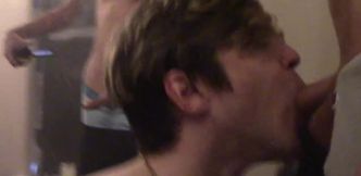 Slutty guy can barely handle a long enough boner