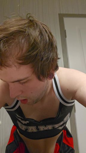 Do you like watching a chubby cheerleader take a big dildo in them?