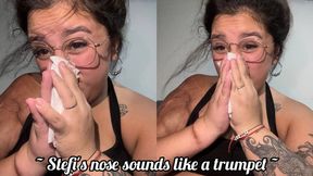Trumpet-like nose "SURPRISE AT THE END"