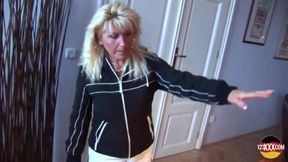 Busty Blonde MILF Having Fun with a Long Dick and a Vacuum Cleaner