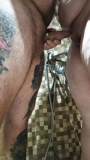 Golden shower in the shower